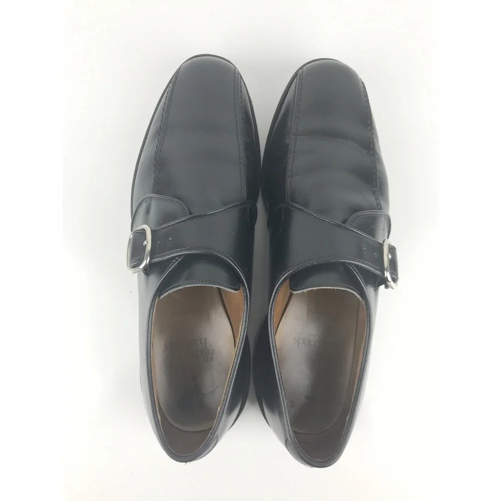 Allen Edmonds‎ CONCORD Black Leather Monk Strap Dress Shoes Men's 9.5 C